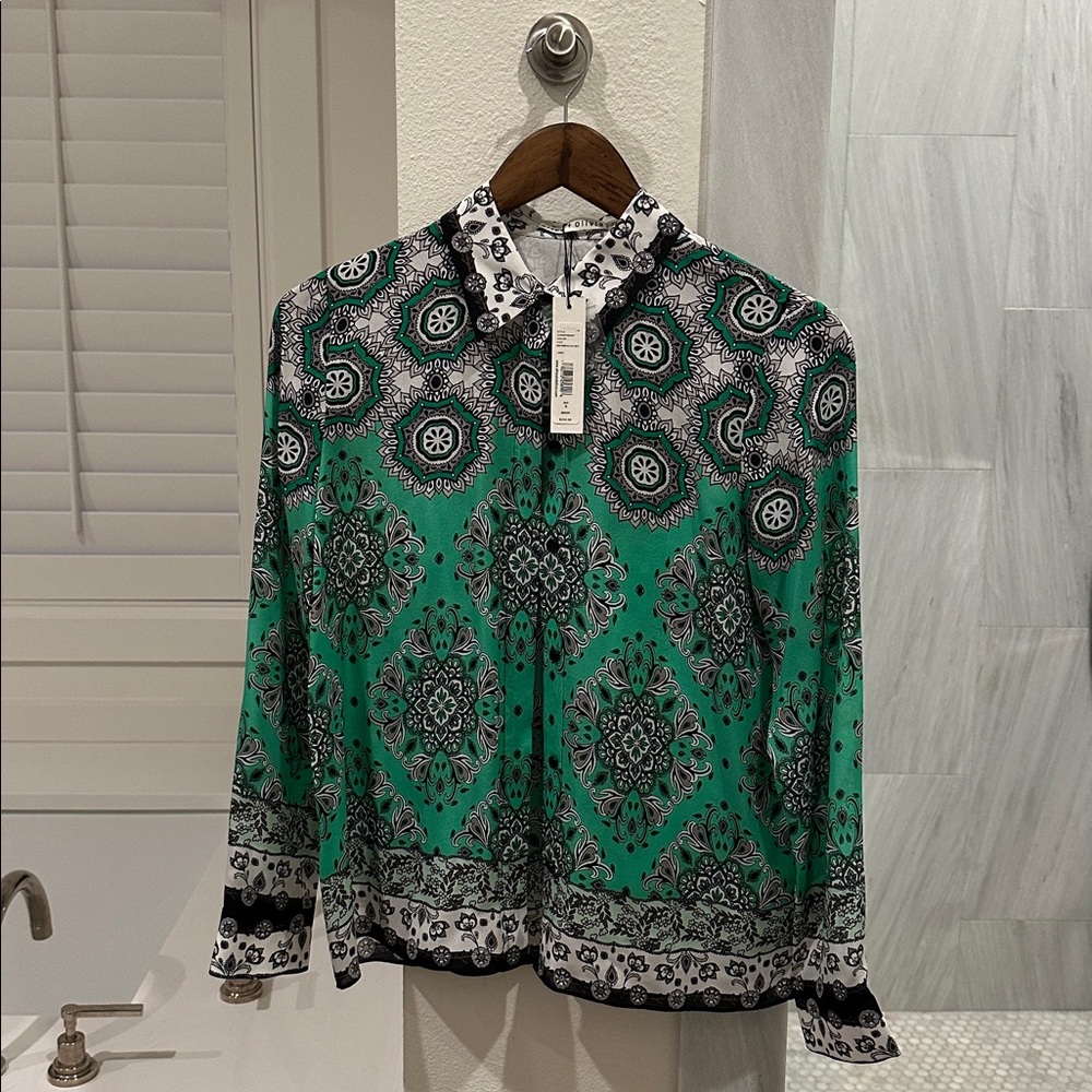 Alice + Olivia Willa Mandala Blouse - Picture 5 of 9